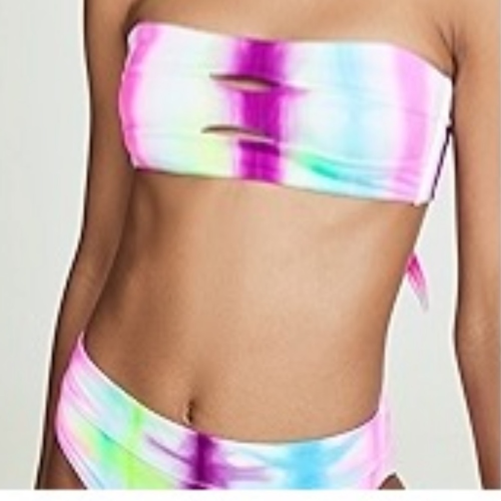 PQ Swim Keyhole Bandeau Top & High Waist Bikini Bottoms